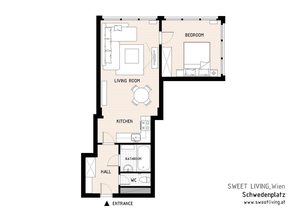 דירות וינה Living Schwedenplatz מראה חיצוני תמונה